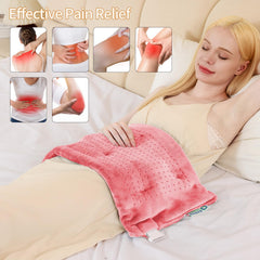 SAROO massaging weighted heating pad 18 relaxation combinations for customizable sessions