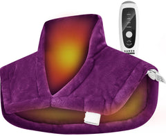 SAROO heating pad for neck and shoulders in velvet delivers soothing warmth.