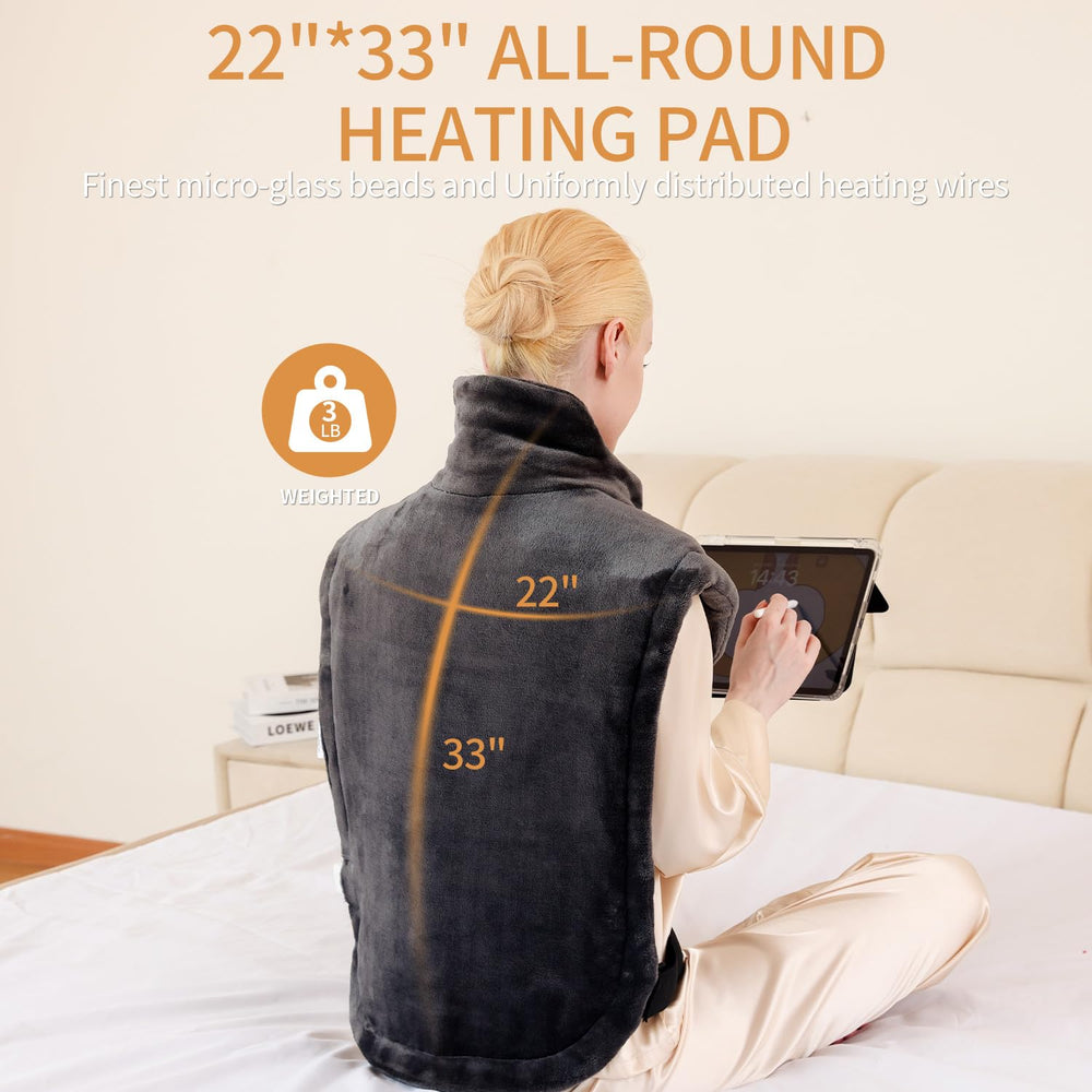 SAROO pad targets neck and shoulders for focused heat