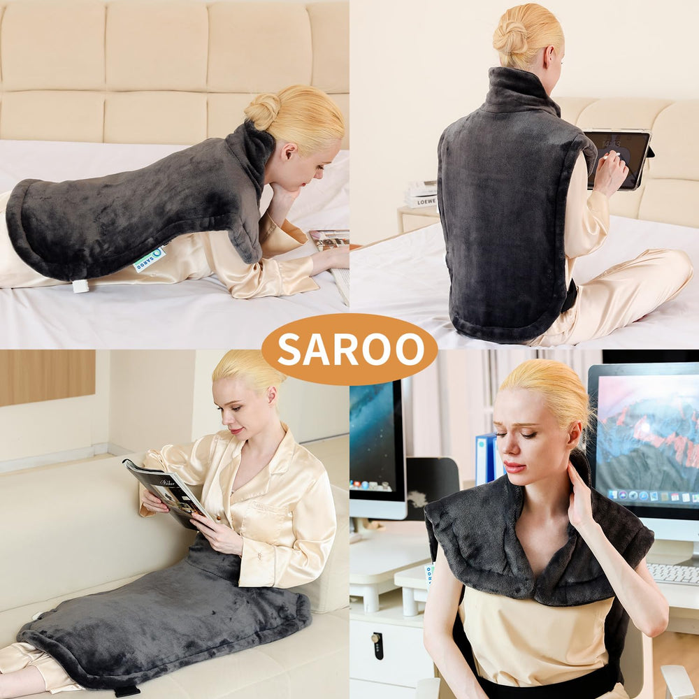 SAROO oversized 24x33 design for comprehensive comfort