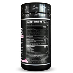SASCHA FITNESS Bliss Gut Health packaging showing ingredients and serving size.