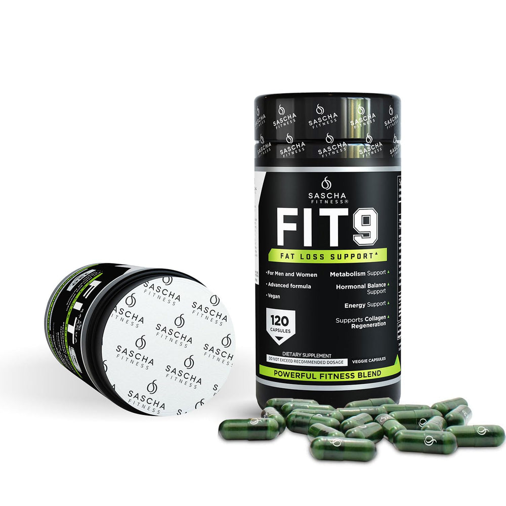 Sascha Fitness Fat Loss pills packaging box ready for shelf display and travel