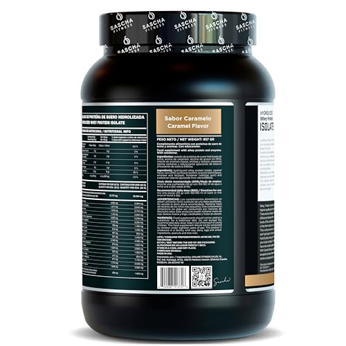 Creamy caramel shake image featuring SASCHA FITNESS hydrolyzed whey protein