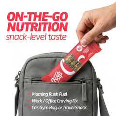 SATISFY YOUR CRAVE Crave Bars office desk snack, ideal quick treat.