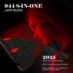 Satisure Red Light Mask interior LEDs illuminate full-face coverage.