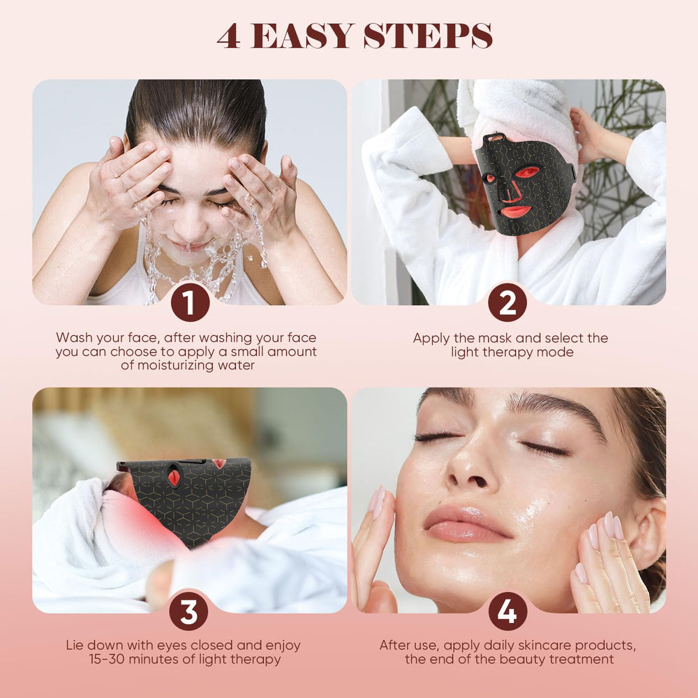 Satisure Red Light Mask travel-friendly case for on-the-go use.