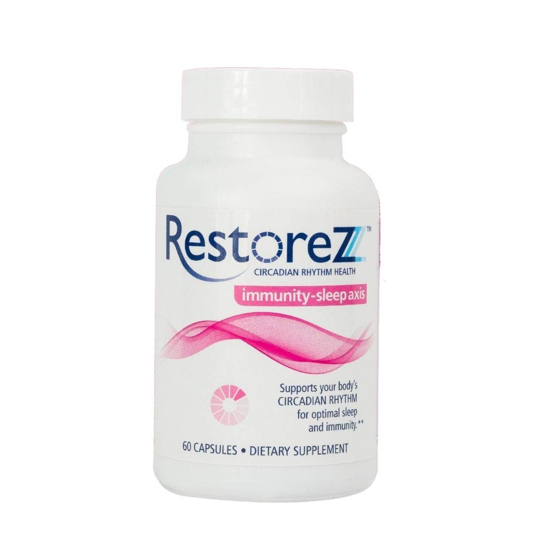 Savant Science RestoreZ Sleep bottle front promoting a calm, restful night.