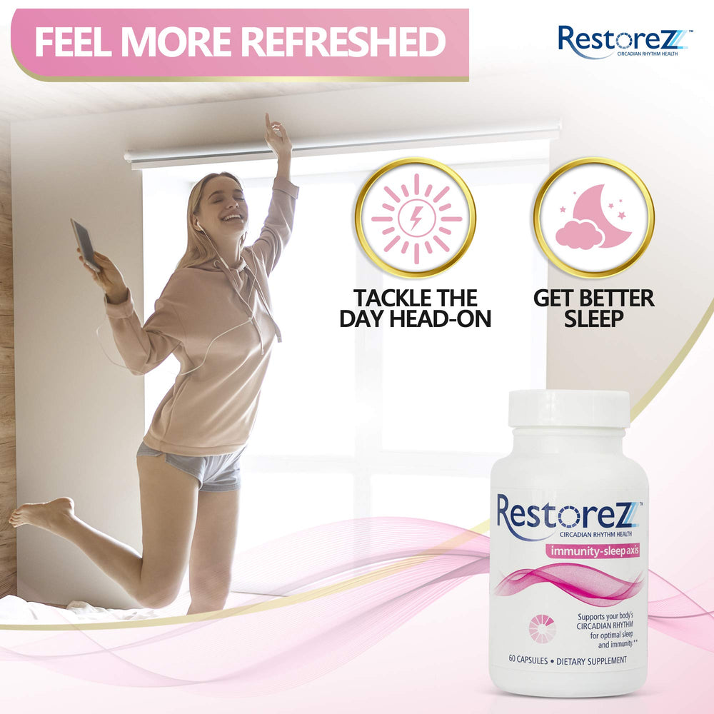 Savant Science RestoreZ Sleep nutrition facts closeup for clarity.