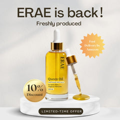 Savari Erae Queen Oil dropper releasing a lightweight formula