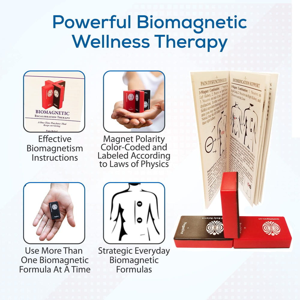 SaveMeMagnets illustrated guide pages show five placement formulas for balance.