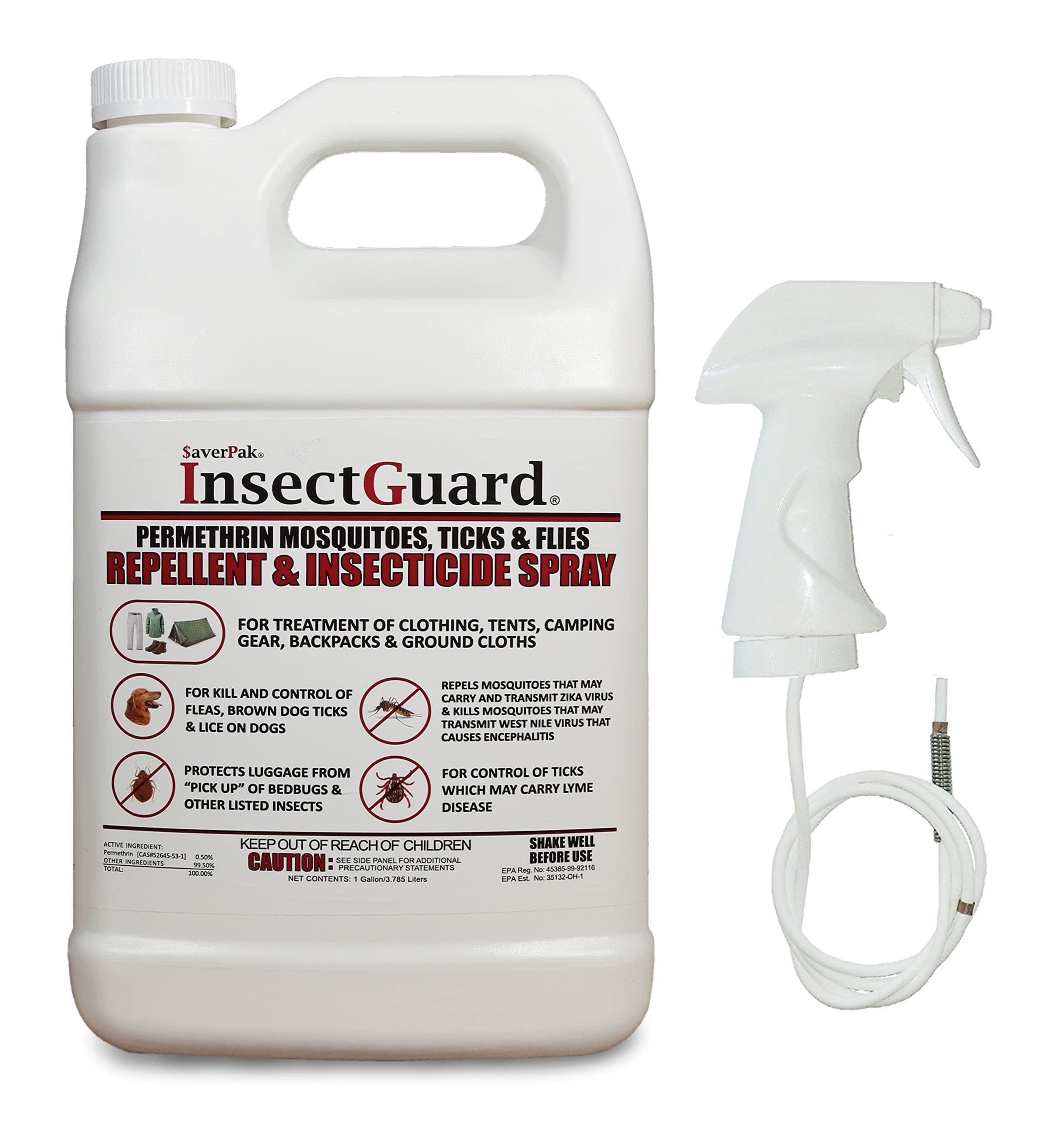 SaverPak InsectGuard on clothing provides long-lasting protection against insects