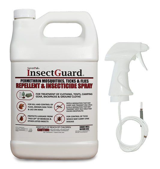 SaverPak InsectGuard on clothing provides long-lasting protection against insects