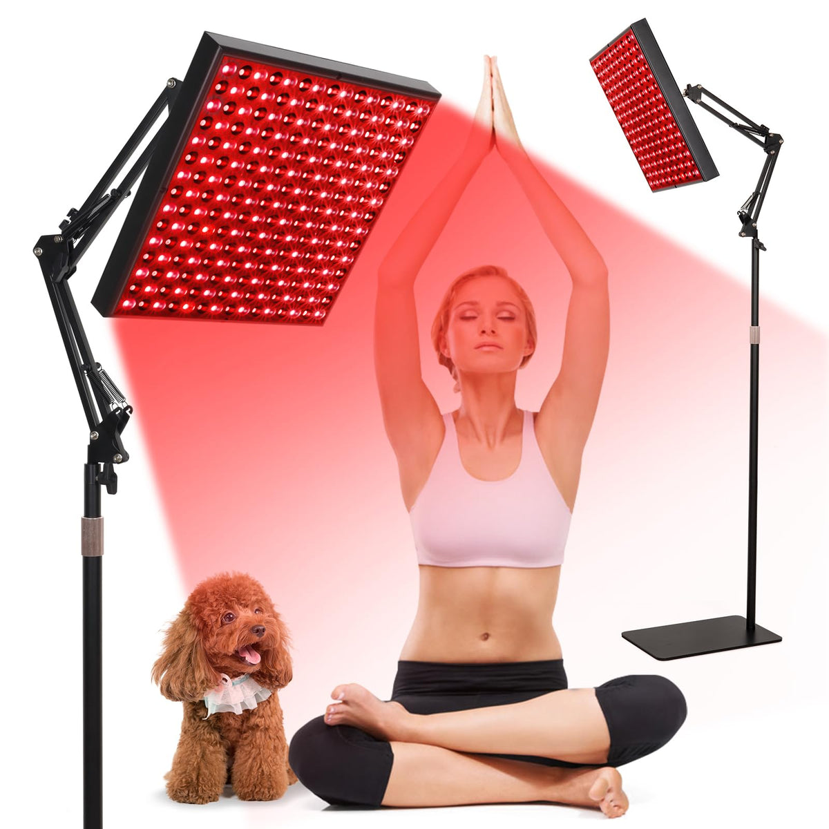 SAVILER 12.2 inch red light panel with dual wavelengths for skin and muscle support