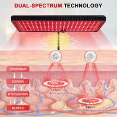 Saviler 850nm near-infrared emitter for deeper tissue reach.