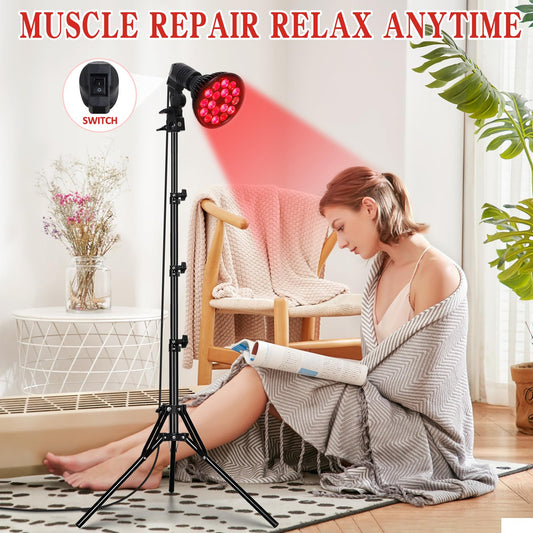 Saviler adjustable stand red light lamp set for versatile home sessions
