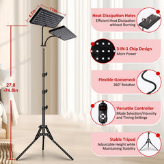 Saviler five brightness levels provide flexible intensity options.