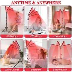 SAVILER full-body coverage with four heads for broad-area therapy.