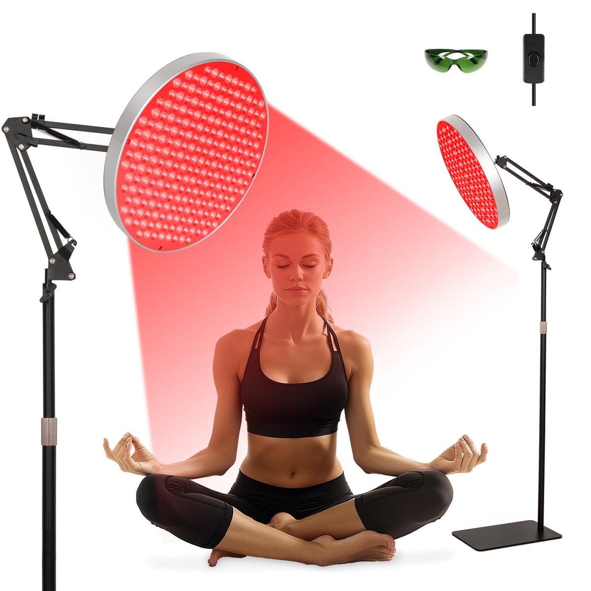 SAVILER red light therapy for the face with 660nm/850nm for radiant skin