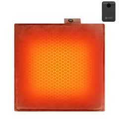 SAVIOR HEAT portable heated seat cushion front view showing stadium warmth and plush comfort