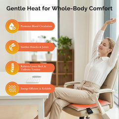 SAVIOR HEAT portable seat pad for camping, travel, and home comfort.