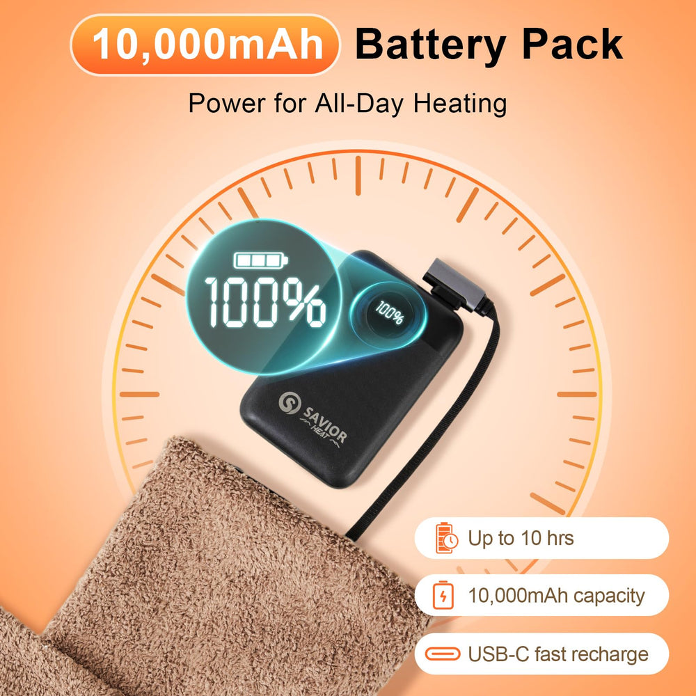 SAVIOR HEAT cushion highlighting up to 10 hours of warmth