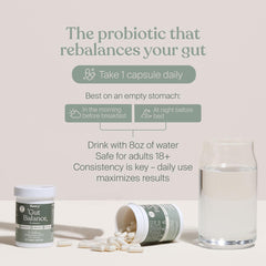 SAVVY Gut Balance shelf-stable probiotic ready without refrigeration.