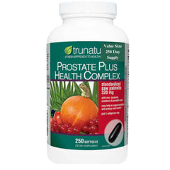 Saw Palmetto Prostate Health Complex bottle with softgels for daily adult wellness