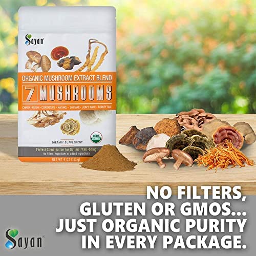 Sayan 7 Mushrooms lab-tested badge signaling purity and quality
