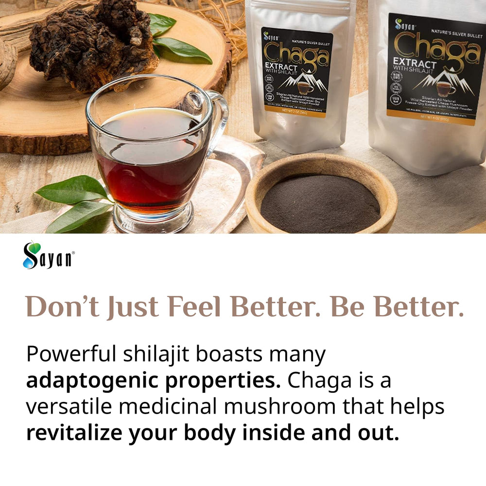 Sayan Chaga brew in steaming mug, ready for morning rituals.