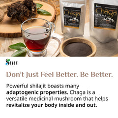 Sayan Chaga brew in steaming mug, ready for morning rituals.
