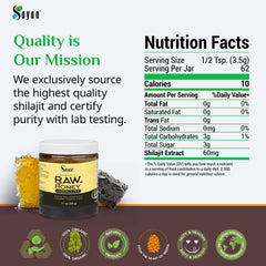 Sayan honey-shilajit resin close-up shows natural texture and mineral richness.