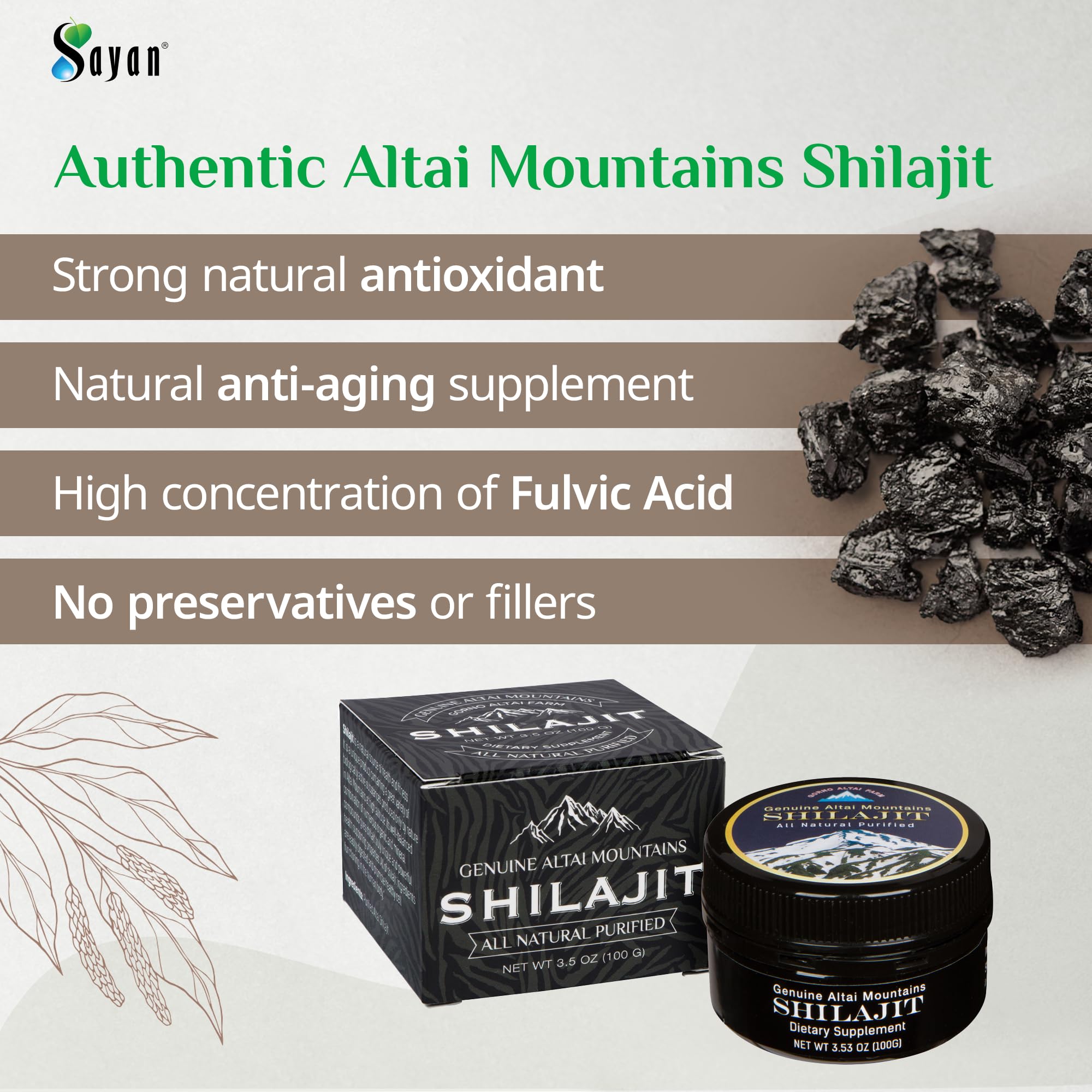 Sayan Shilajit Resin texture closeup highlighting natural purity and energy support