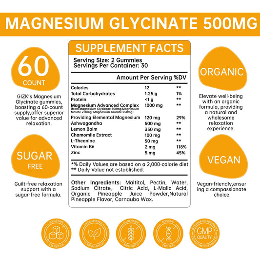 SAYIDON pineapple-flavor gummies promote a calm night without melatonin