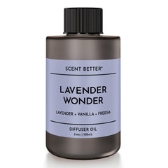 SB Scent Better Lavender Wonder bottle releasing calming aroma for a peaceful room.