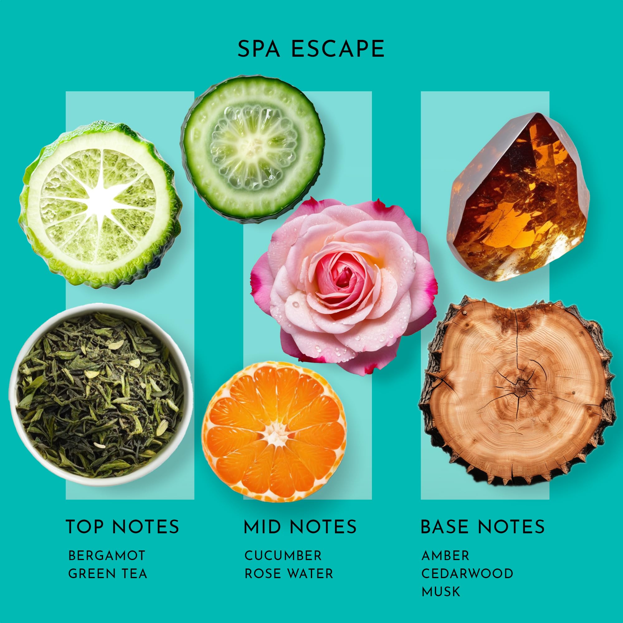 SB SCENT BETTER Spa Escape label highlighting safe, pet-friendly fragrance