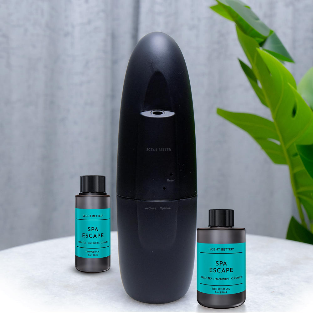 SB SCENT BETTER Spa Escape usage scene promoting refreshing home ambiance