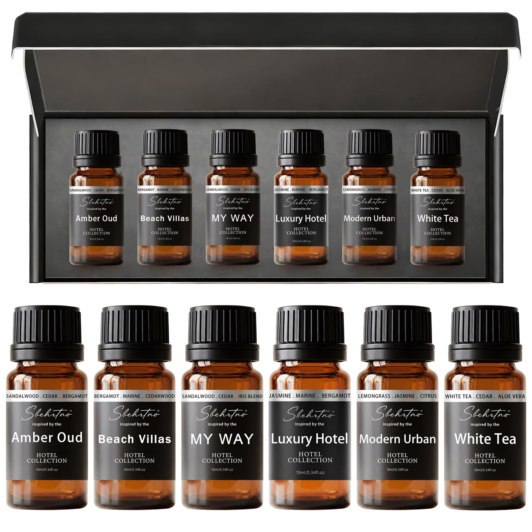 Sbehrtno hotel diffuser oil gift set in an elegant box for gifting