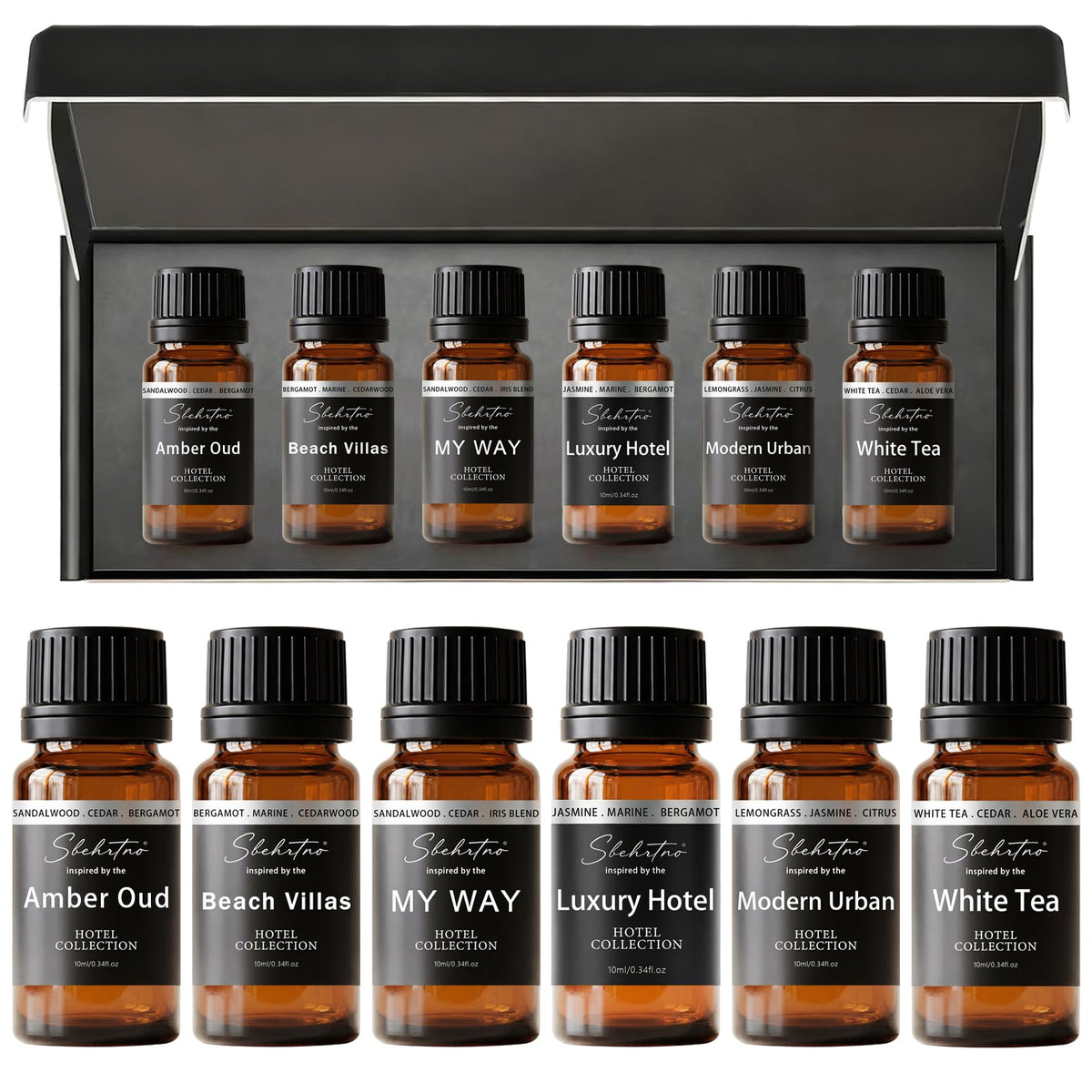 Sbehrtno hotel diffuser oil gift set in an elegant box for gifting
