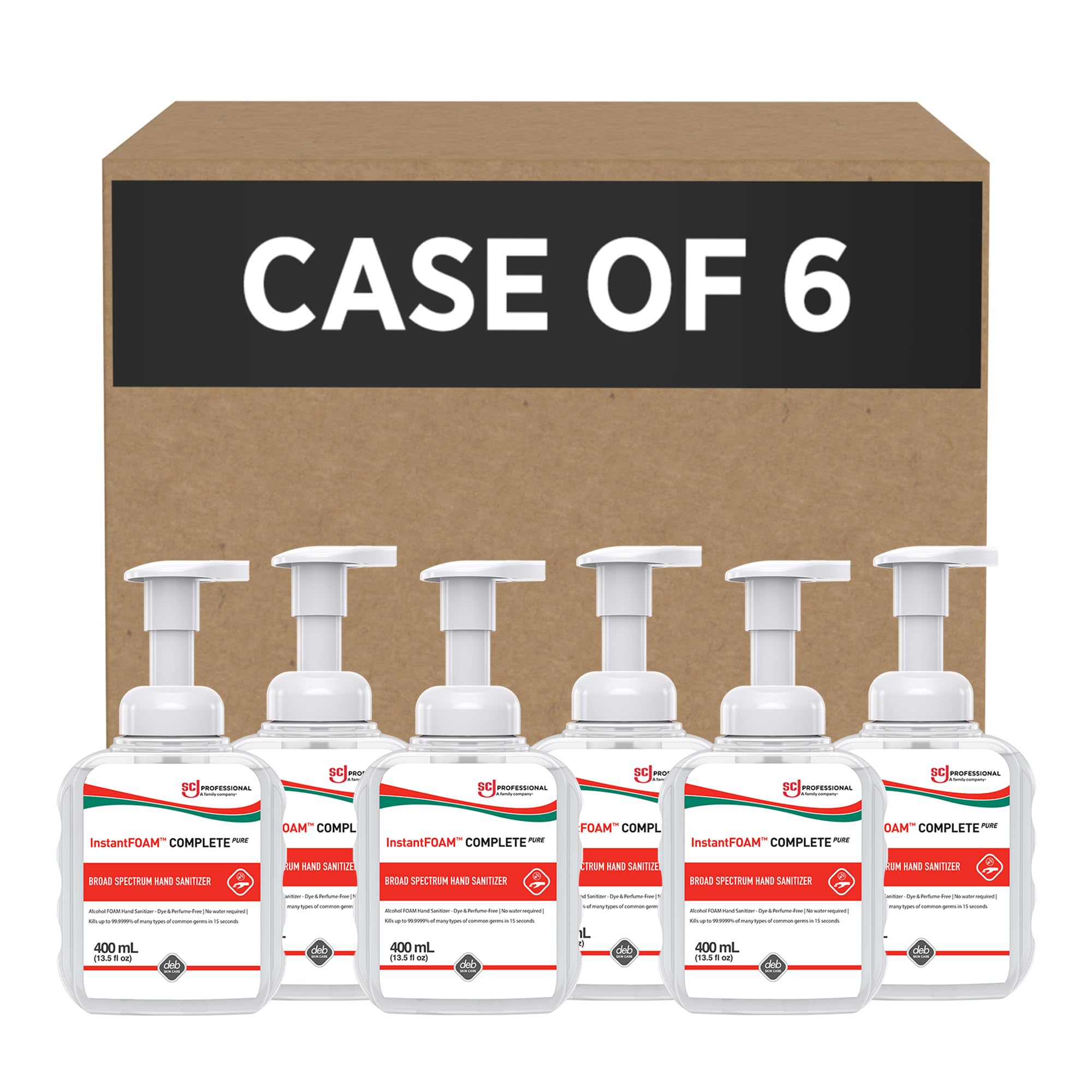 SC Johnson InstantFOAM Complete PURE pump bottle for quick professional hand sanitizing