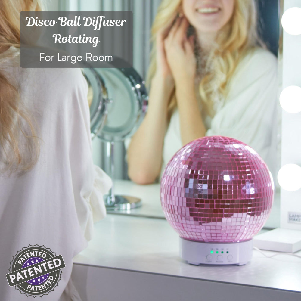 SCANDINORDICA disco ball diffuser with night lights enhances mood and decor