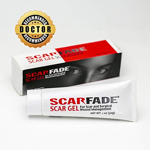 ScarFade silicone gel texture swatch showing clear, invisible formula.