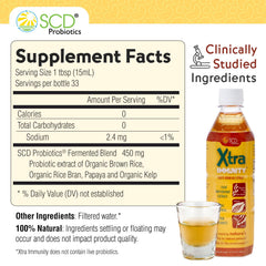 SCD Probiotics Xtra Immunity daily-use bottle for versatile everyday nutrition.