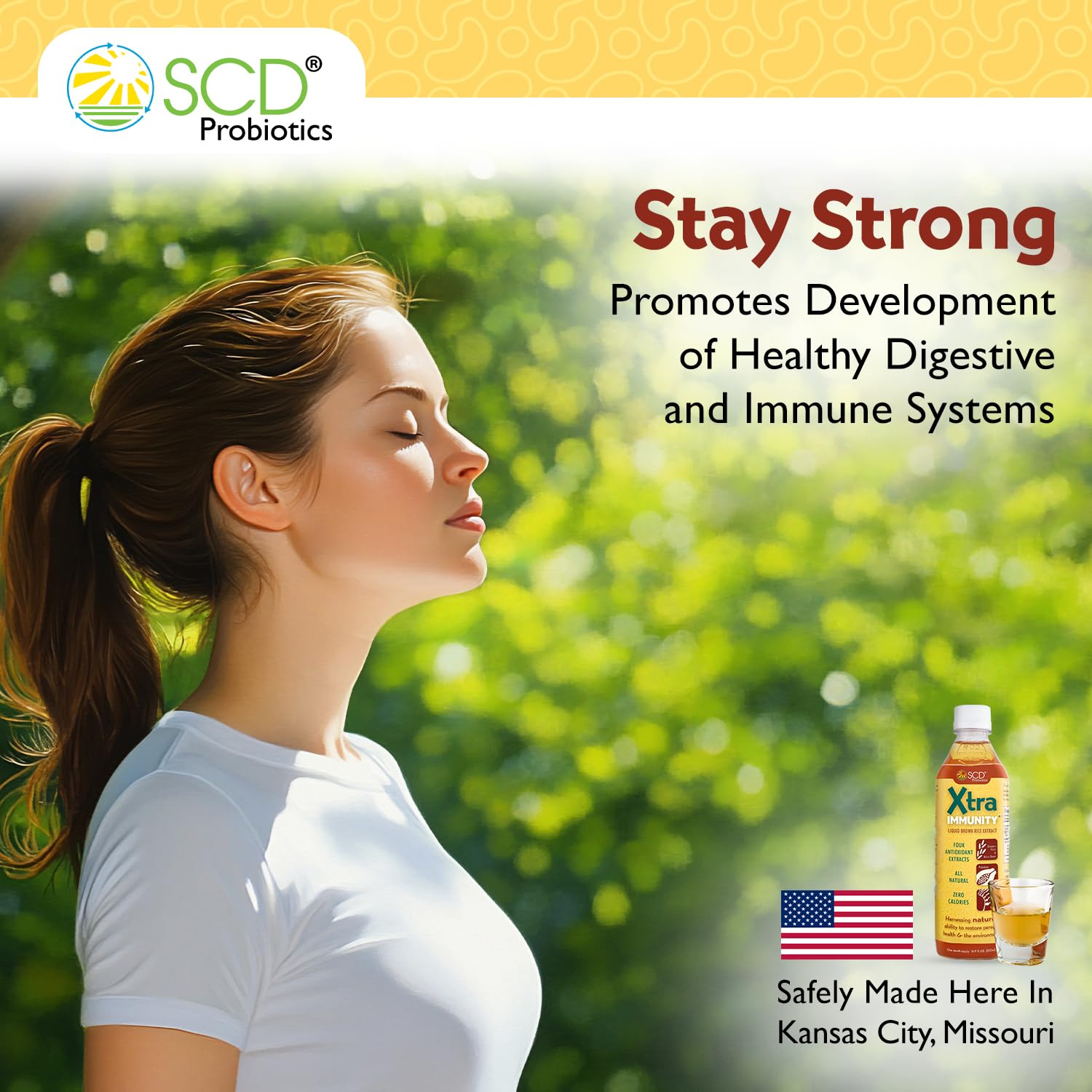 SCD Probiotics Xtra Immunity sea kelp focusing on minerals and cellular health.