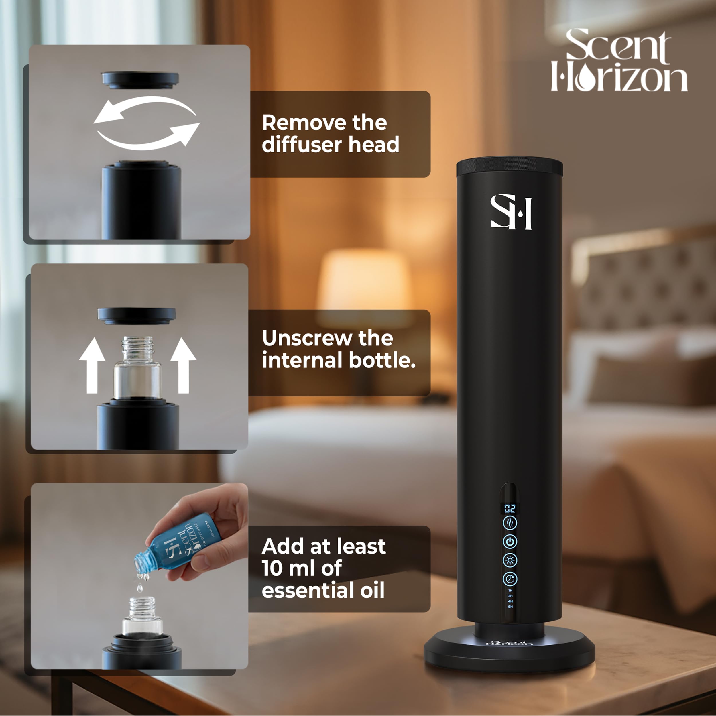 SCENTHORIZON Malibu 50 ml essential oil included with diffuser