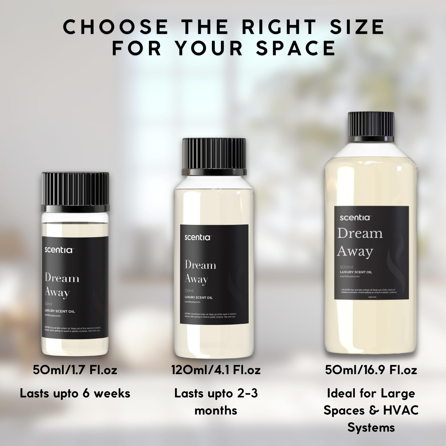 Scentia Dream Away bottle showing pear and citrus top notes