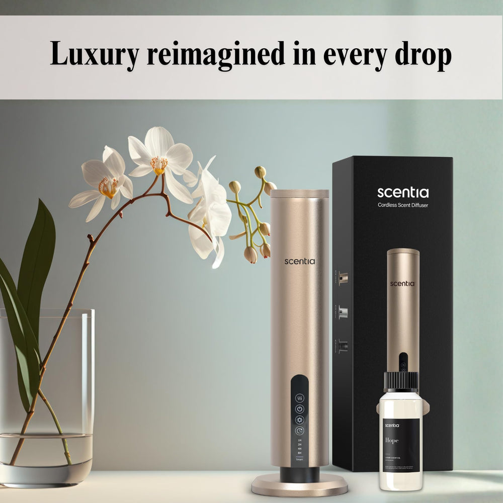 Scentia Hope room ambiance with long-lasting aroma in any setting.