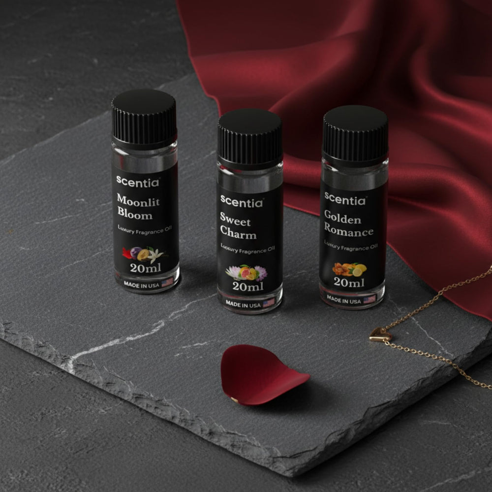 Image illustrating diffuser compatibility with Scentia Love Collection oils