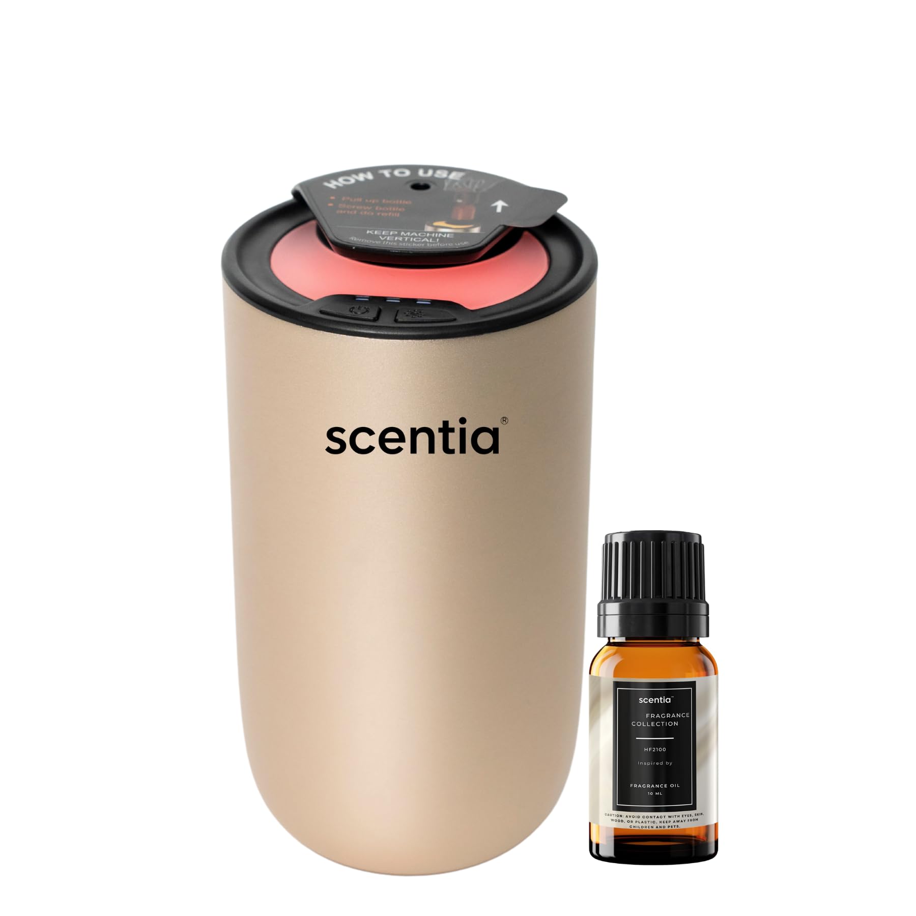 Scentia Mini Diffuser at home delivering waterless nebulizing fragrance for a stronger aroma