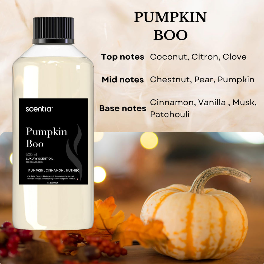 Scentia Pumpkin Boo in a humidifier releasing cozy seasonal notes.