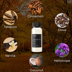 Scentia Thanksgiving Blend candle displays inviting vanilla notes for ambience